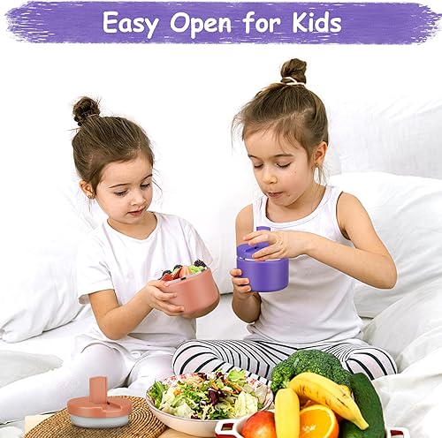 Miniatura 7 de Frasco de almacenamiento de alimentos con aislamiento de 12 oz con tapa de hebilla, boca ancha, termo de sopa para alimentos calientes, contenedor