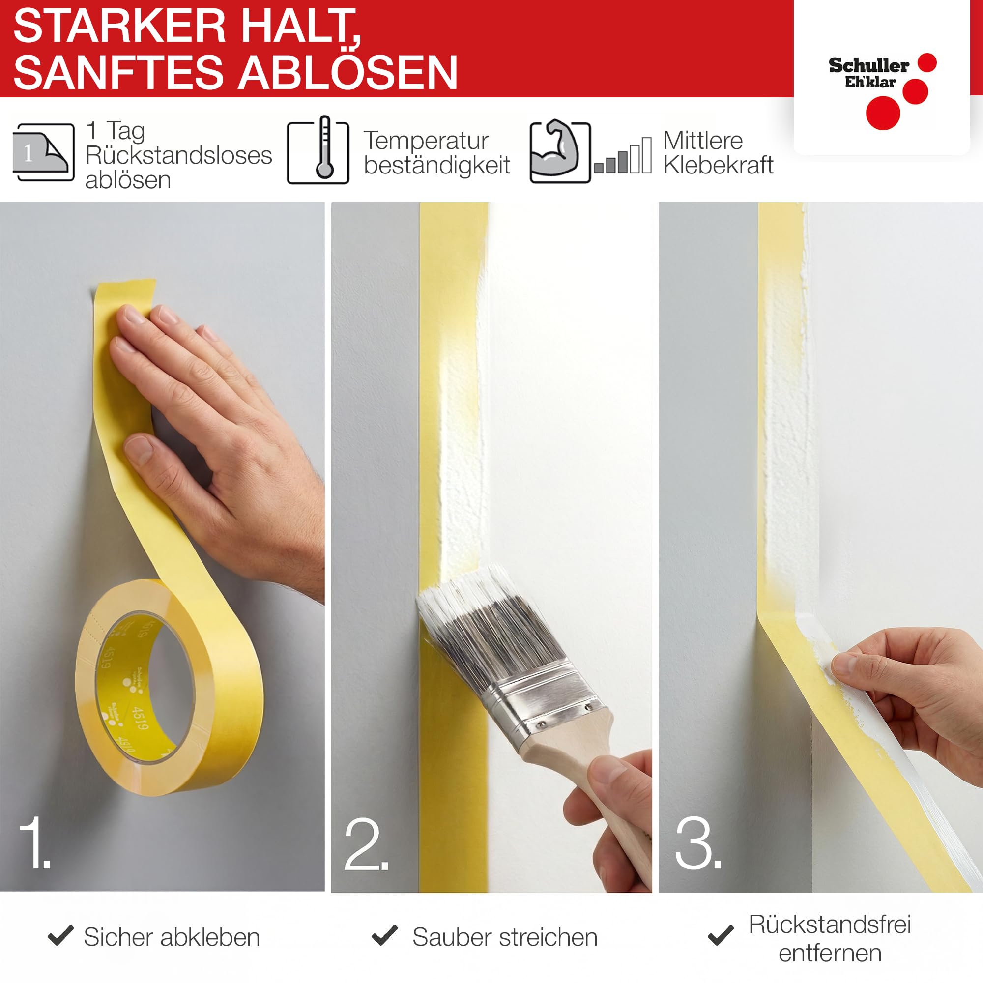 SCHULLER YELLO CORE taśma klejąca (30 mm x 50 m)