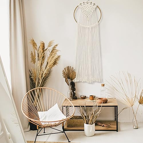 Miniatura 7 de DreamdaMoonnly macramé colgante de pared estilo bohemio atrapasueños decoración de pared borlas grandes hechas a mano tapiz tejido bohemio