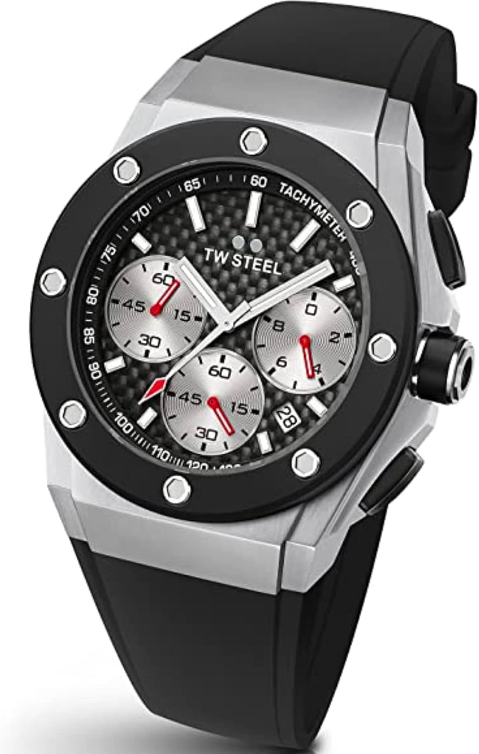 TW Steel Orologio cronografo Quarzo Unisex con Cinturino in Silicone CE4019 TW Steel Orologio cronografo Quarzo Unisex con Cinturino in Silicone CE4019