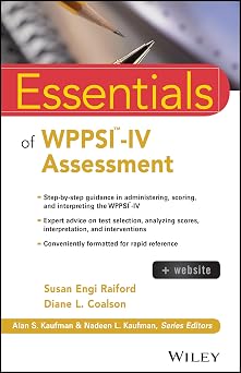 Essentials of WPPSI-IV Assessment Essentials of Psychological Assessment