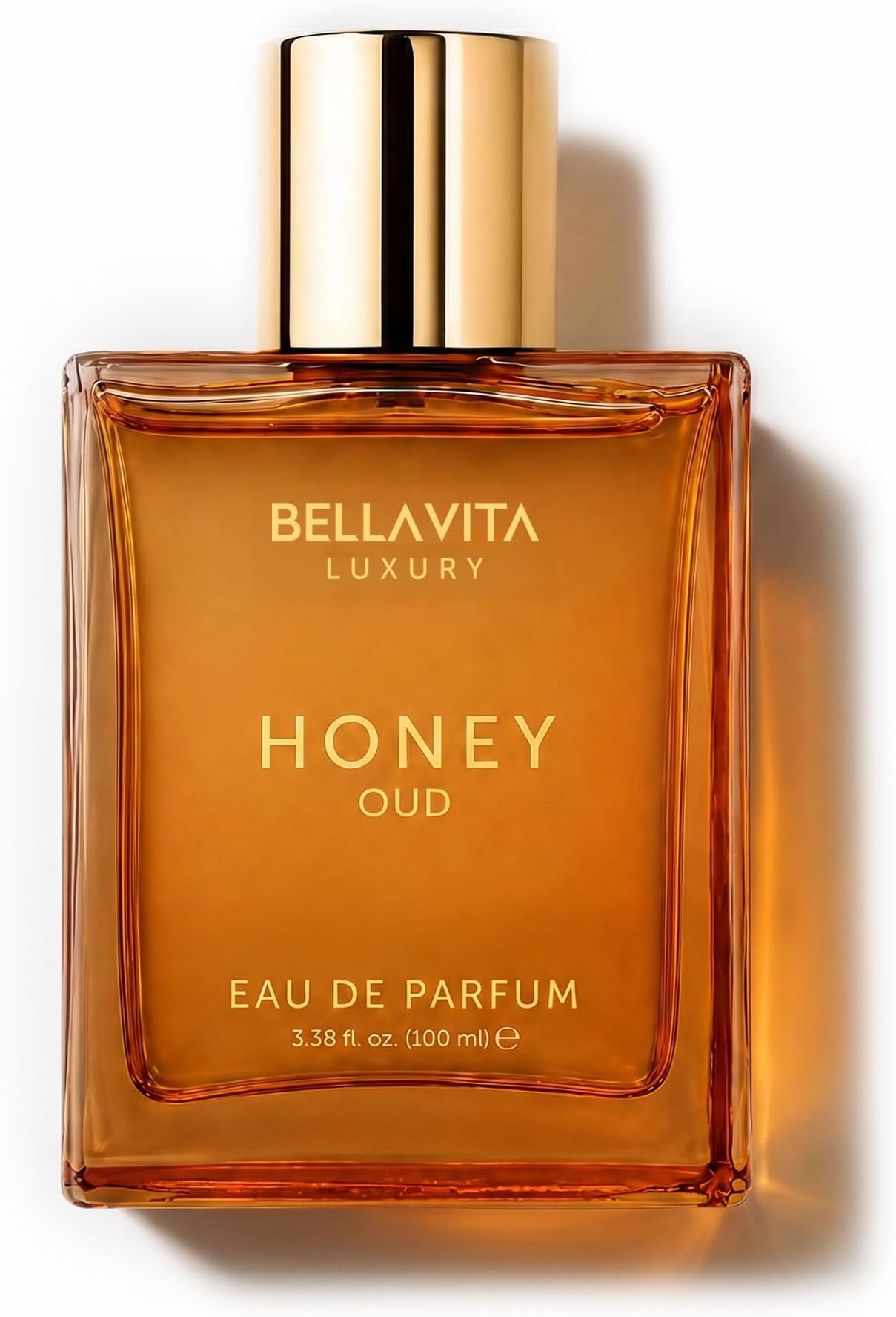 Bellavita Luxury Honey Oud Eau de Parfum | 100 ml (3.4 fl.oz.) | Perfume for Men and Women | Sweet Honey, Bergamot, Oud, and Amber Notes