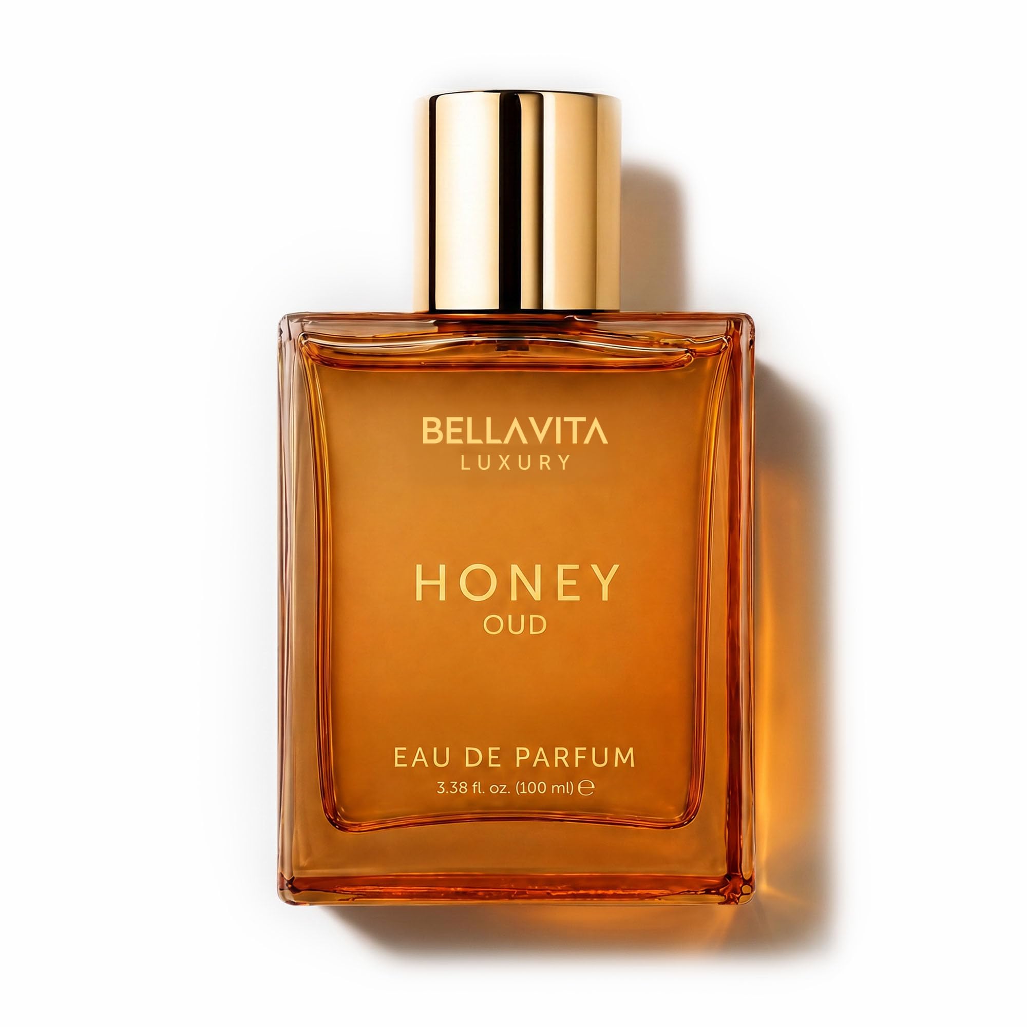 Bellavita Luxury Honey Oud Eau de Parfum | 100 ml (3.4 fl.oz.) | Perfume for Men and Women | Sweet Honey Bergamot Oud and Amber Notes