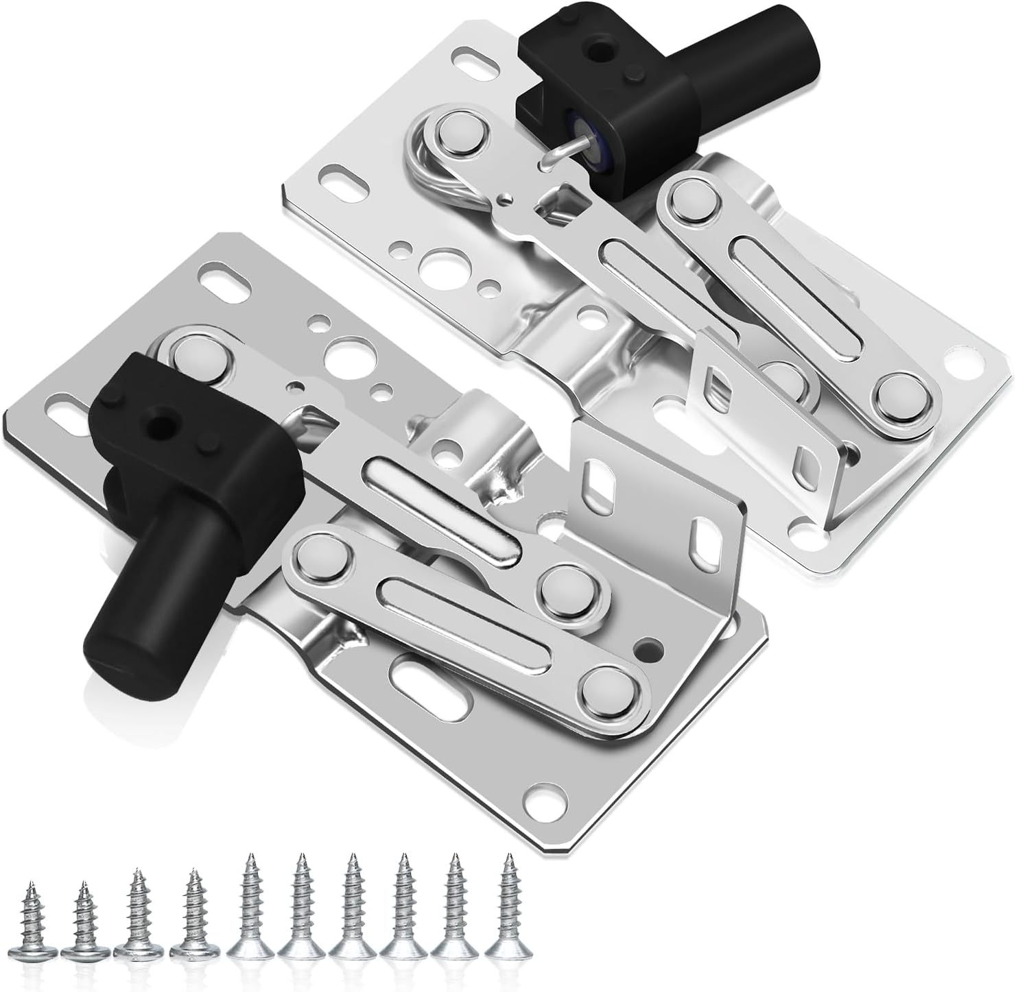 2 Pairs Tip Out Tray Hinges Soft Close Scissor Hinges for Sink Base Tip