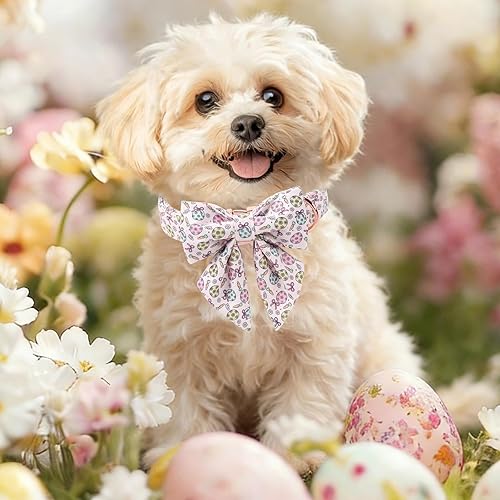 Miniatura 166 de Collar de perro con bandera estadounidense con pajarita, collar patriótico para perros pequeños, medianos y grandes, talla XS