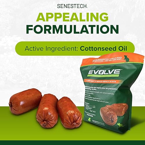 Miniatura 4 de Evolve Salchichas de cebo blando para control de nacimiento de ratas  3 libras  Control de población de ratas científicamente probado  No es un