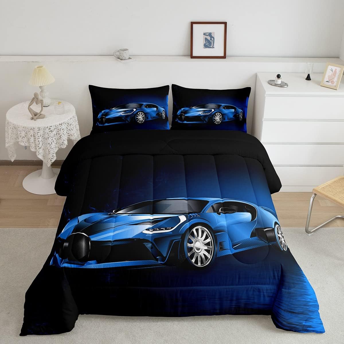 Feelyou Sports Car Comforter Blue...