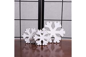 Winter Wonderland Christmas Photo Props: Winter Farmhouse Snowflake Decor