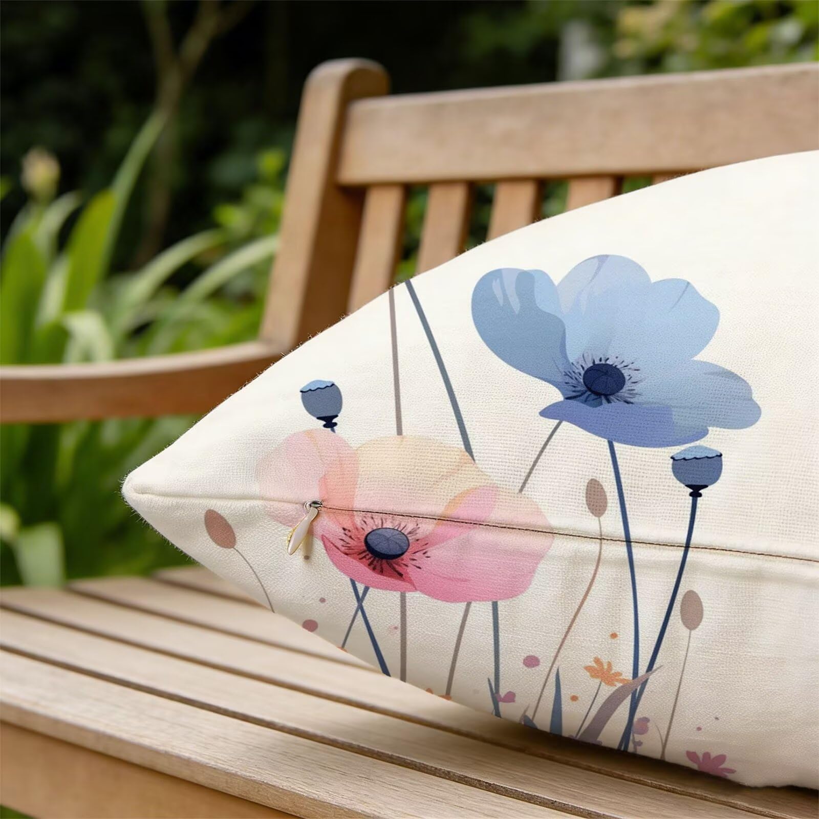 Générique Housse de Coussin Canapé Rose 50x70cm Exterieur Impermeable Flower Taie d'oreiller Décoratif Aesthetic Housse Coussin Decoration pour Chambre Sofa Jardin Balcon Terrasse Lot de 2. T-3674