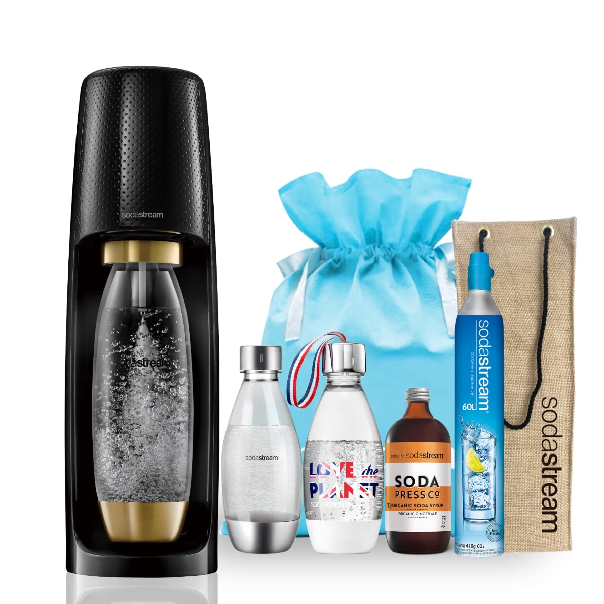 【限定デザイン】sodastream Spirit Gold 炭酸水メーカー Amazon | ソーダストリーム Spirit ゴールド スターターキット