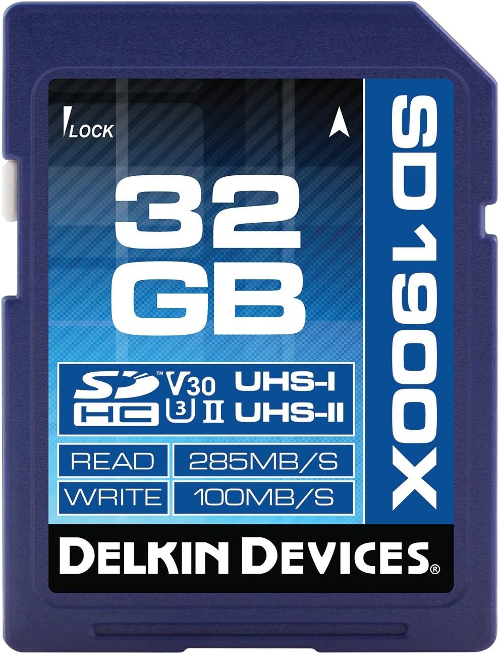 Delkin Devices 32 GB SDHC 1900X UHS-I/UHS-II U3/V60 Memory Card