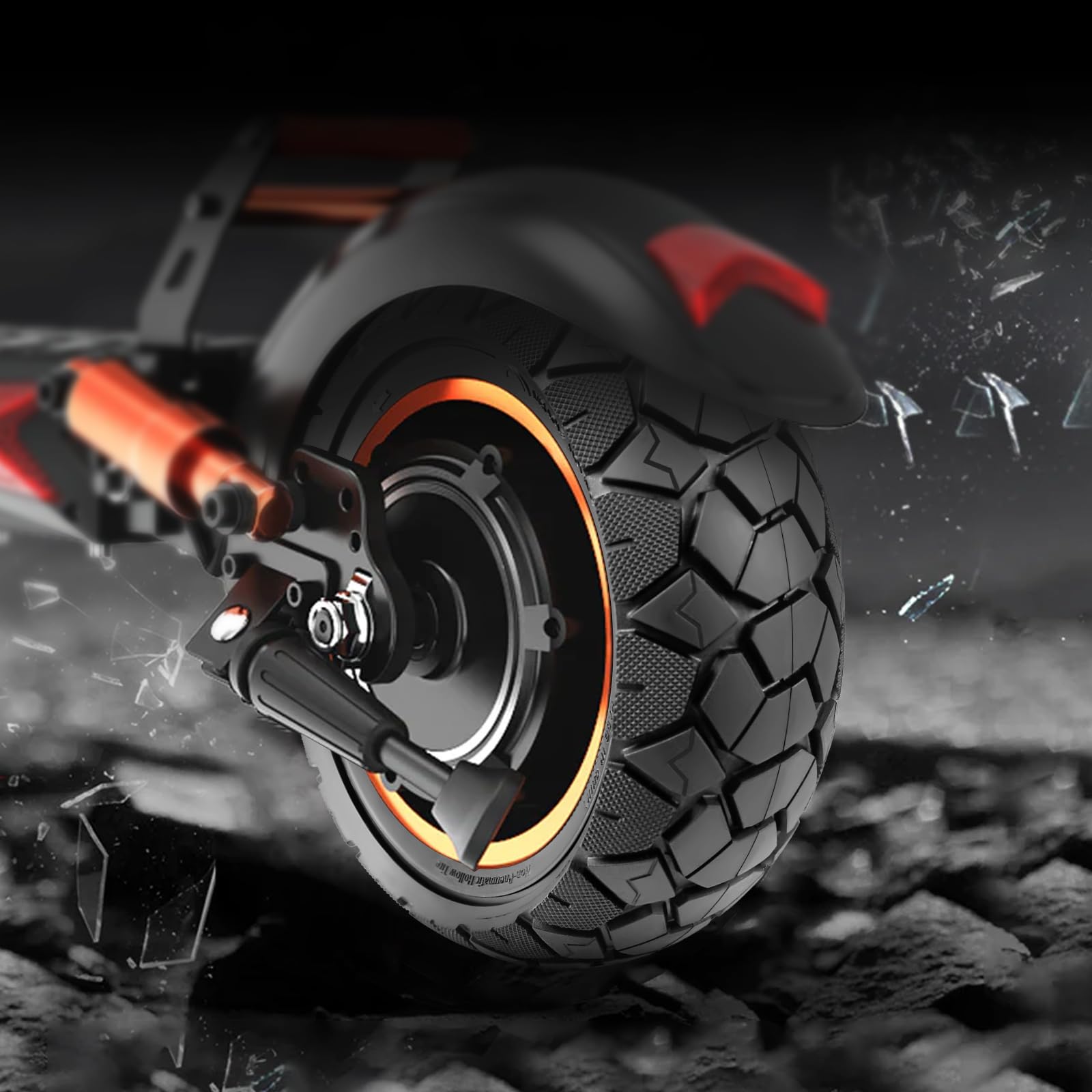 Neumático sólido 10x3 80/65-6 para Kugoo M4/M4 Pro/Kukirin G2 Max, Joyor Y8-S, Nanrobot D6+, Kaabo Mantis Patinete eléctrico Neumático de 10 pulgadas 255x80 Neumático de repuesto de alta