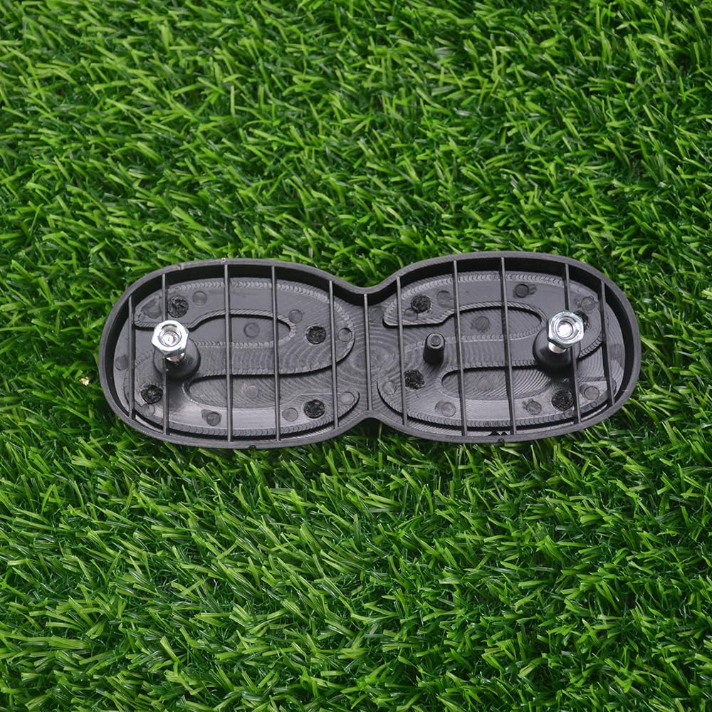 1Pc 1971 1972 Chevelle El Camino Super Sport SS Rear Bumper Emblem Letters with Hardware Replacement for SS (Silver Black)