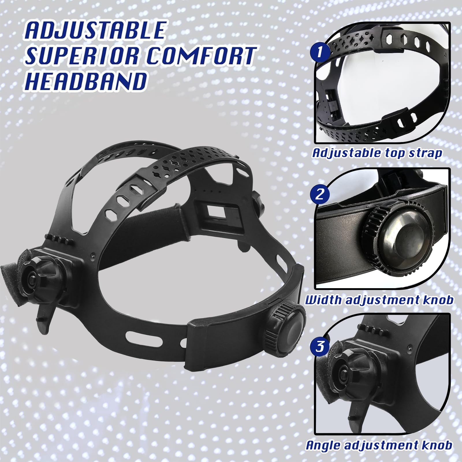 WR01B - Casco de soldadura con oscurecimiento automático con luz LED, color verdadero, capucha de soldador con rango de sombra ajustable 4/9-13 para máscara de soldadura de arco Mig Tig