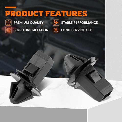 Miniatura 4 de GoaMotors 8 clips de moldeo de rejilla 68213168AA para Ram 2013-2020 1500 2500 3500 4500 5500