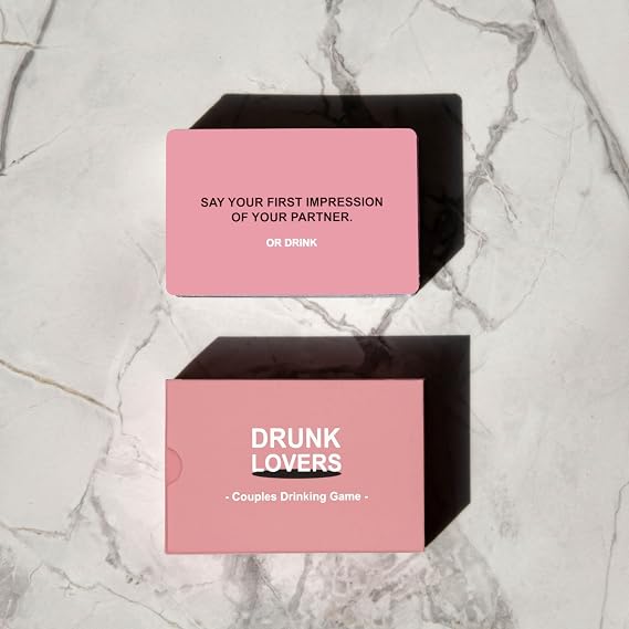 KAWAII KOI DRUNK LOVERS - Couples Drinking Game for Date Night, 54 Game Cards, Couples Games, Romantic Valentines, Card Game for Couple