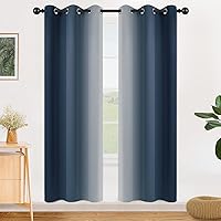 Vista 131 de SimpleHome Ombre Room Darkening Curtains 96 inches Length for Bedroom,Grommet Gradient Light Blocking Beige Gradient Window Curtains for Living
