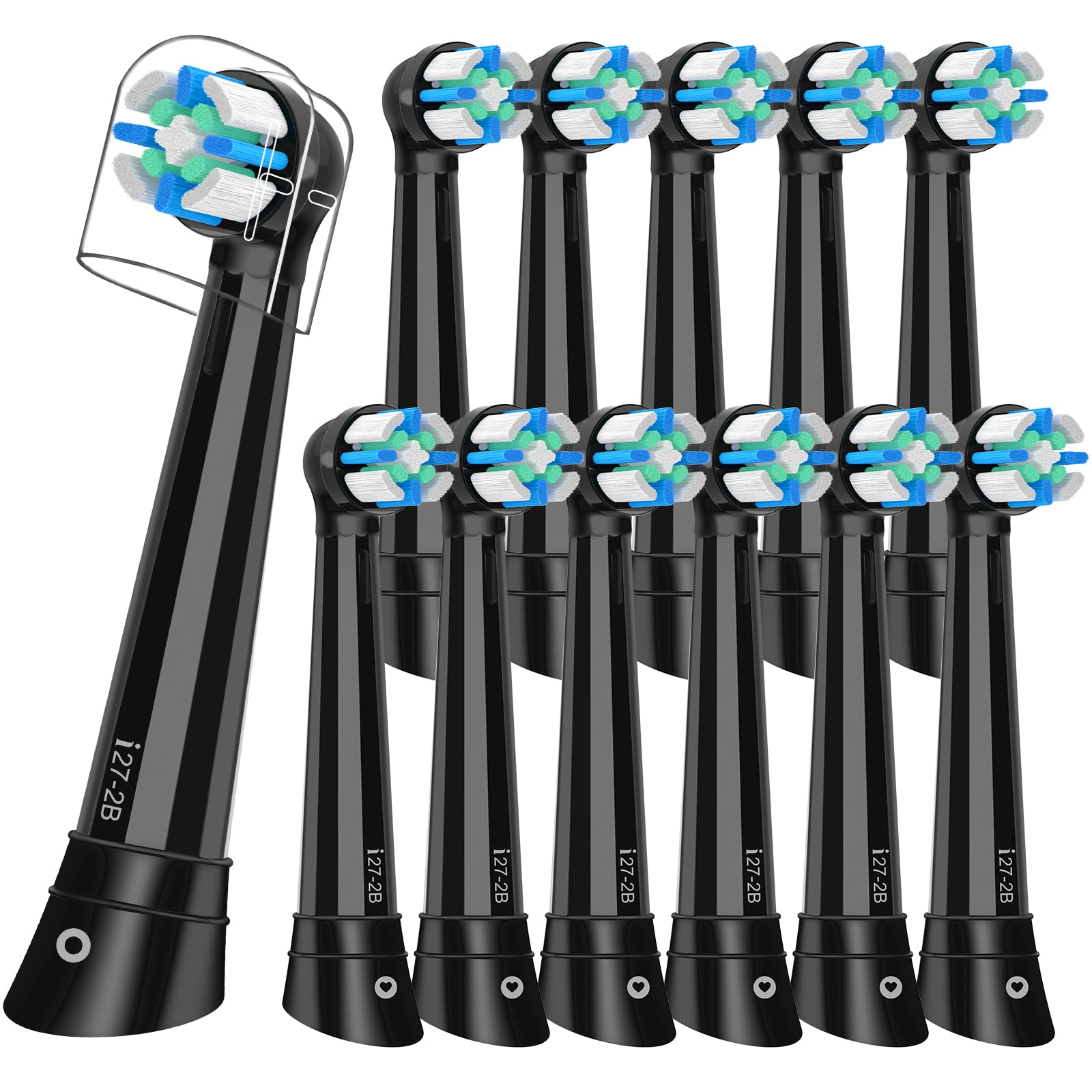 12PCS iO Replacement Heads Compatible with Oral B iO iO Series Electric Toothbrush Heads Compatible with Oral B