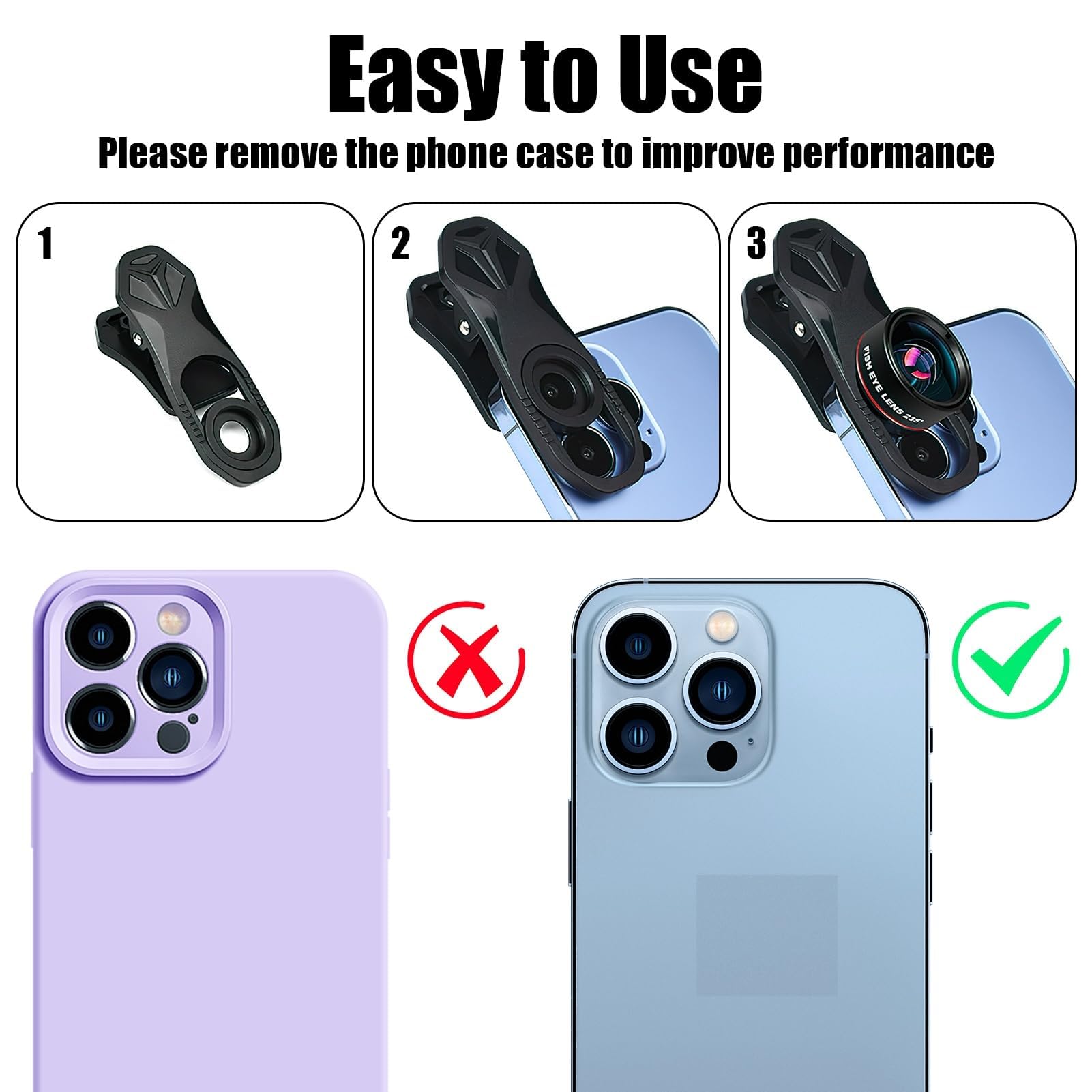 Objectif Macro 25x HD à Clipser pour Smartphones – Zoom Telephone Portable, Ultra HD, Idéal pour Photographie Professionnelle et Loisirs, Matériaux Durables, Facile à Installer