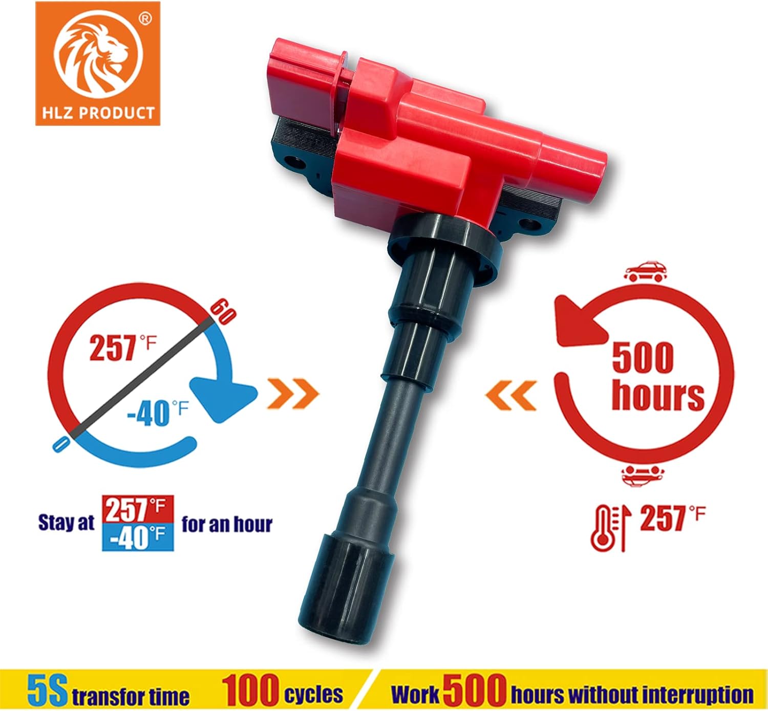 PERFORMANCE IGNITION COILS SET OF 2 UF280 3340065G00 Compatible with Suzuki Esteem Baleno Carry Jimny Liana Swift SX4 Grand Vitara Aerio Alto IV Esteem 1.3 1.5 1.6 1.8