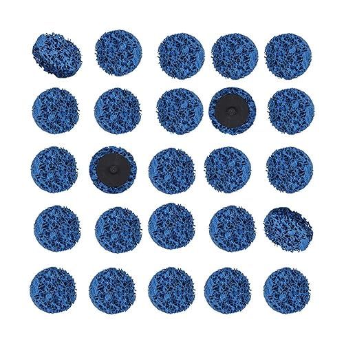 25 discos de tira de 2 pulgadas, rueda de pelado de disco fácil para amoladora angular, limpiar y quitar revestimiento de pintura, soldaduras de