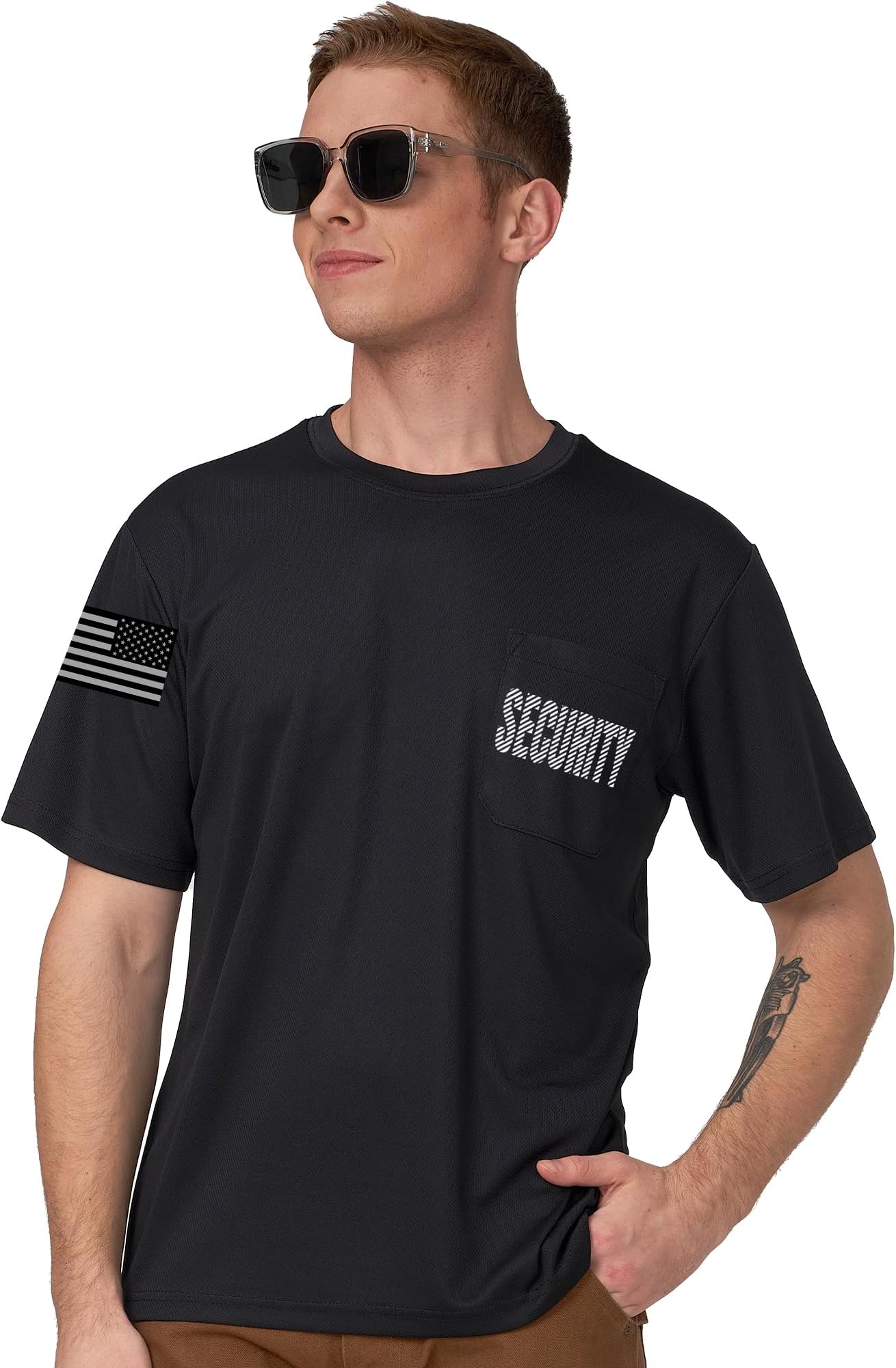Hi-Vis Reflective Shirt for Men -Long Sleeve Construction Work T-Shirt, Safety Apparel Sizes XS-6XL