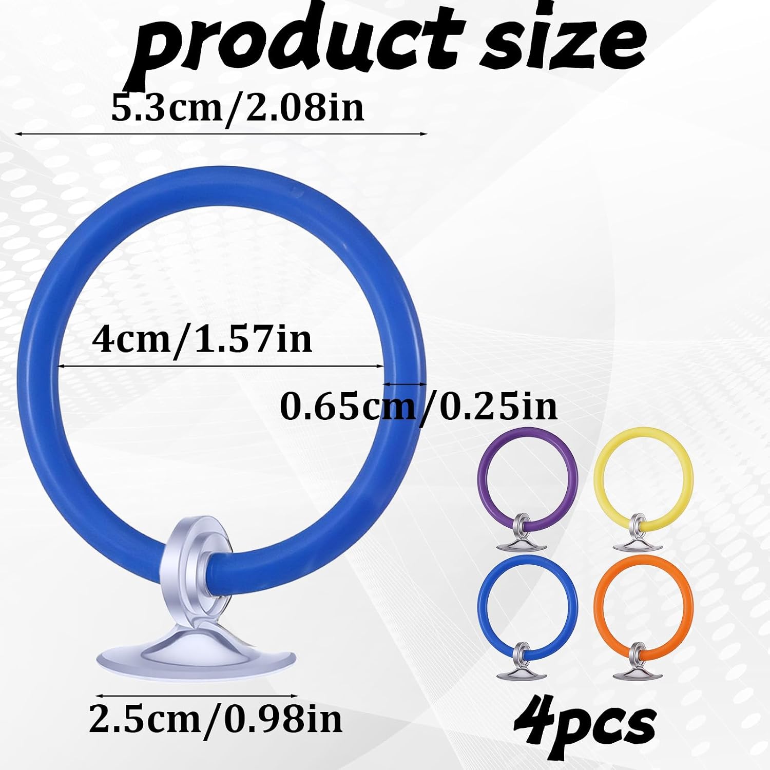 Styquenzer 4 Pcs Beta Fish Aquariums Accessories, Betta Ring Enrichment Toys Fish Feeding Ring Betta Toys for Exercise Training image 2