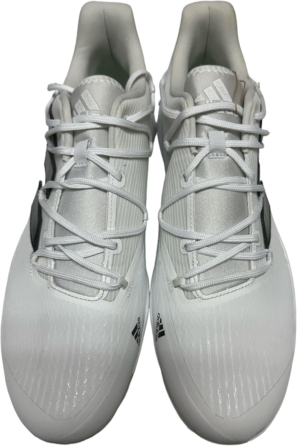 adidas Men's Adizero Afterburner8 Molded Baseball Cleats Shoes White/Black #H00990 - Size Men’s 14 - Image 2