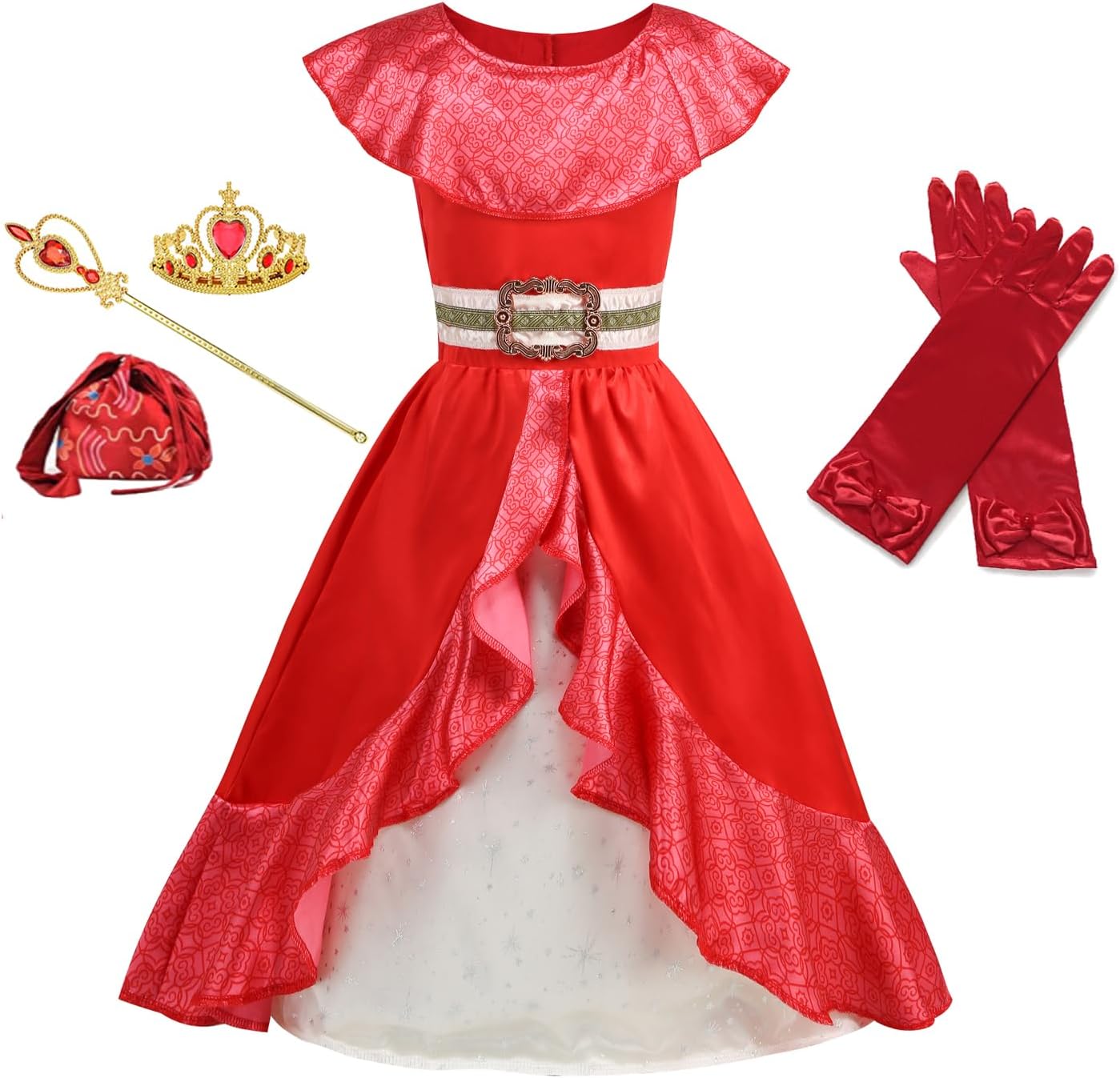 Girls Princess Elena Costume Dress with Accessories