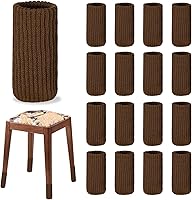 Vista 9 de 16 piezas calcetines para patas de muebles - Protectores de piso de punto elástico de alta elasticidad para patas de silla, juego de fundas gruesas