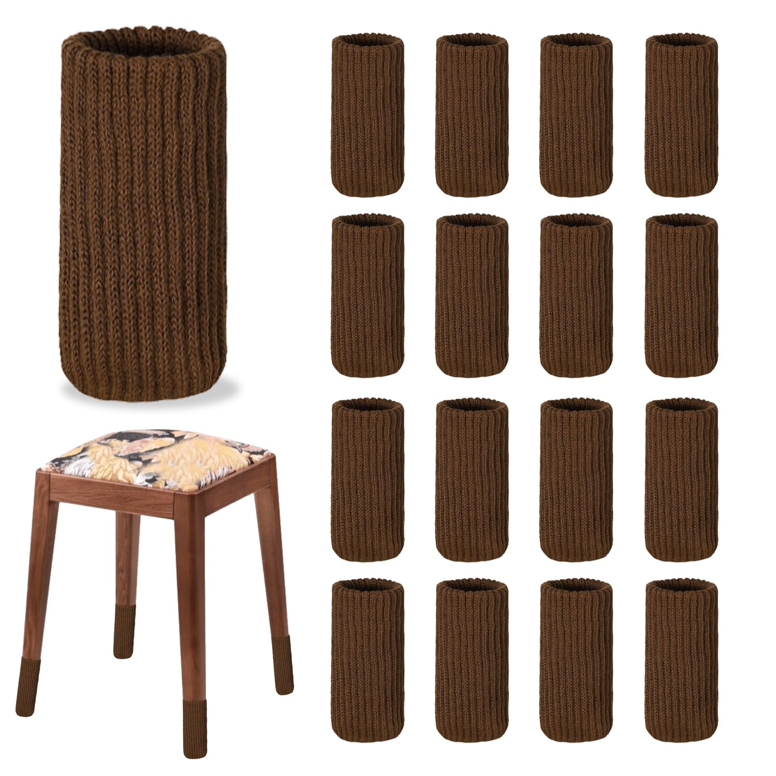 Photo 1 of 16 Pcs Coffee Furniture Socks Large Chair Leg Floor Protectors for Hardwood