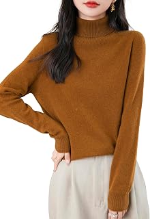 Women's Turtleneck 100% Merino Wool 2025 First-Line Ready to Wear Fall Winter Seamless Knit Pullover Sweater