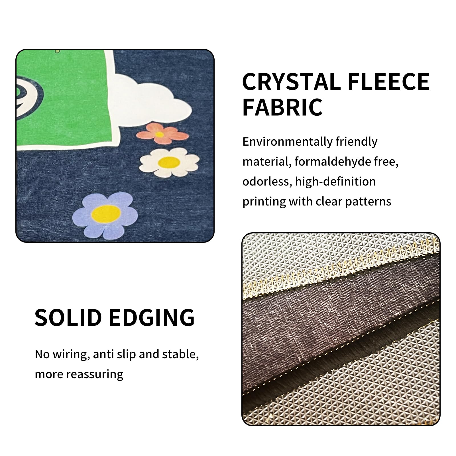 Tapis de jeu marelle pour enfants, jeu de sol amusant pour jeu actif et motricité, tapis antidérapant et lavable pour salle de jeux, tapis éducatif pour tout-petits et enfants (marelle