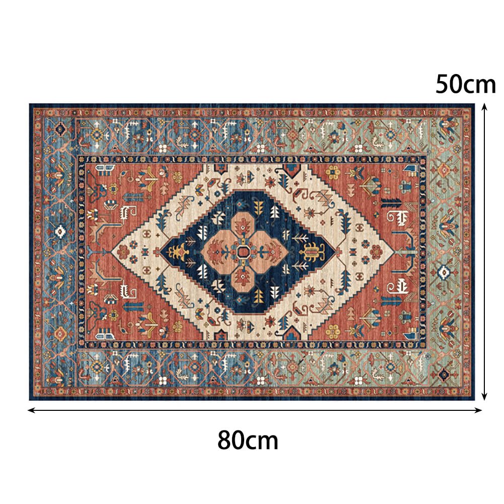 Area Rug for Bedroom Living Room 80cm x 50cm Ethnic Style Door Mat