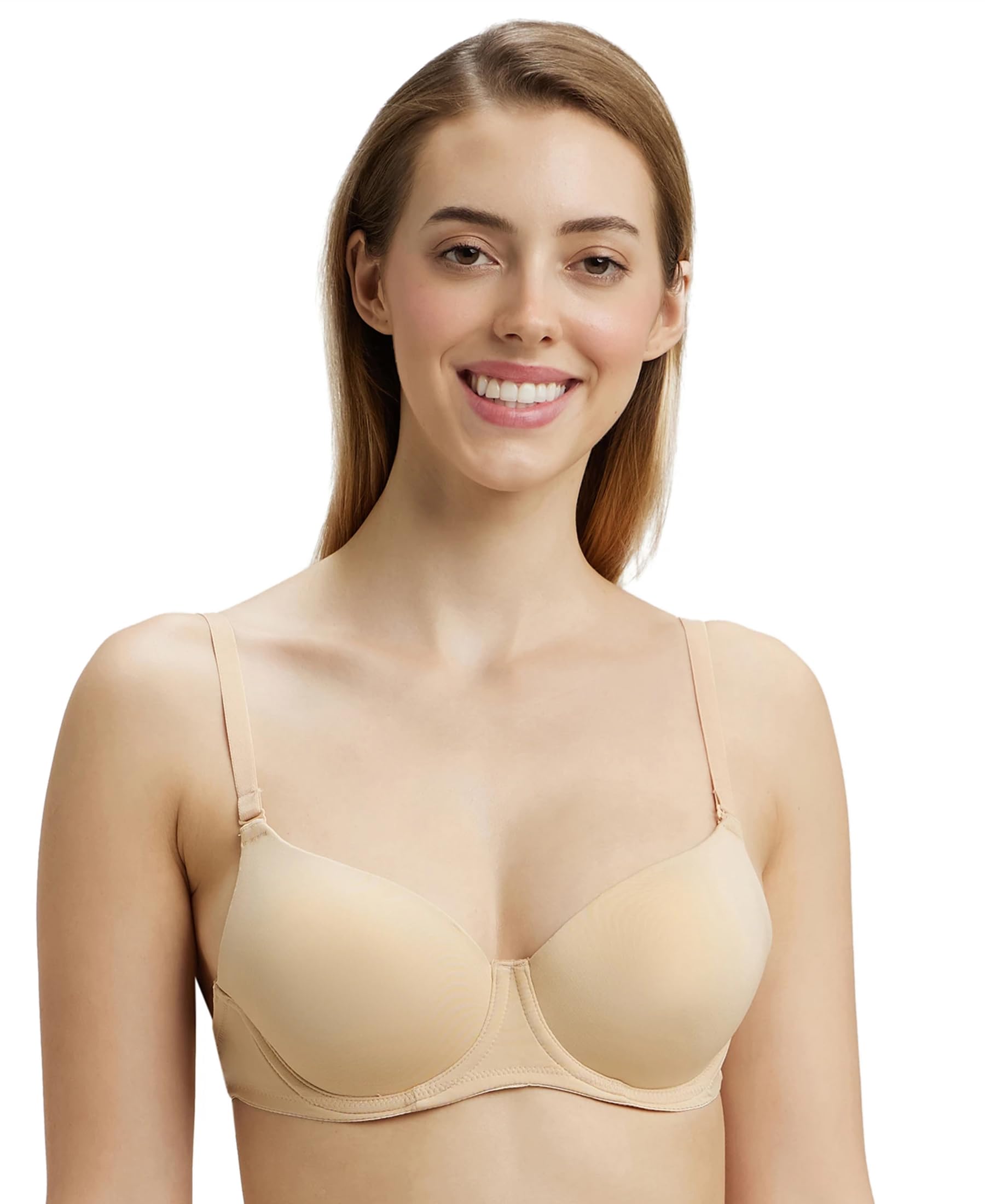 jockey 1832 Women's Wired Padded Soft Touch Microfiber Elastane Stretch Medium Coverage Multiway Backless Bra-picture-38