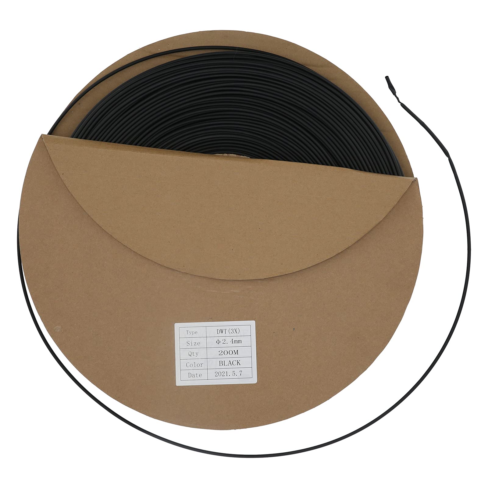 Yosoo Health Gear Guaina Termorestringente, Guaina Termorestringente a Doppio Strato in Poliolefina da 200 M, Sigillante Impermeabile Ignifuga con Rivestimento Adesivo, Protezione Cavi per