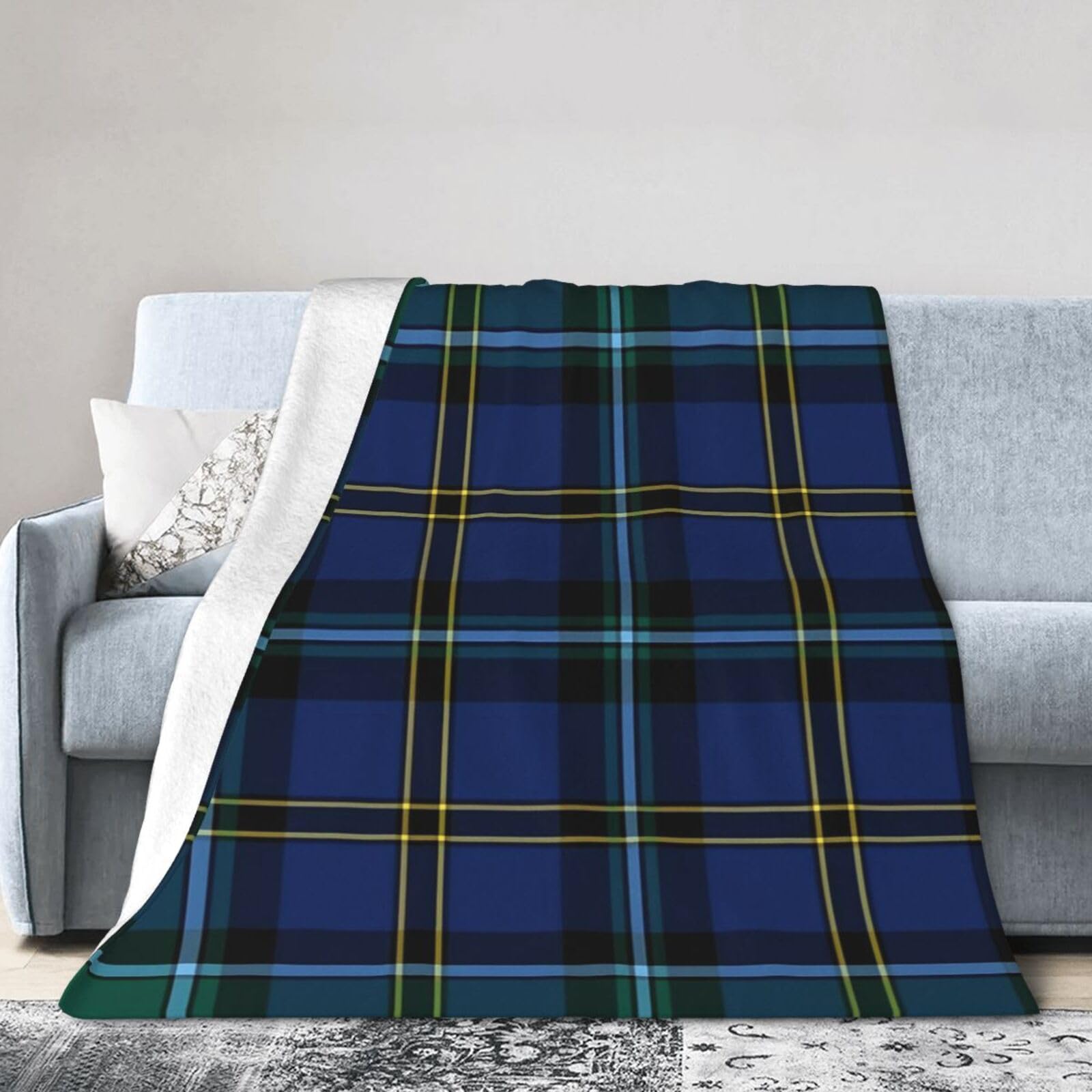 ERTDFXCV Clan Weir Tartan Blanket 50"x40"