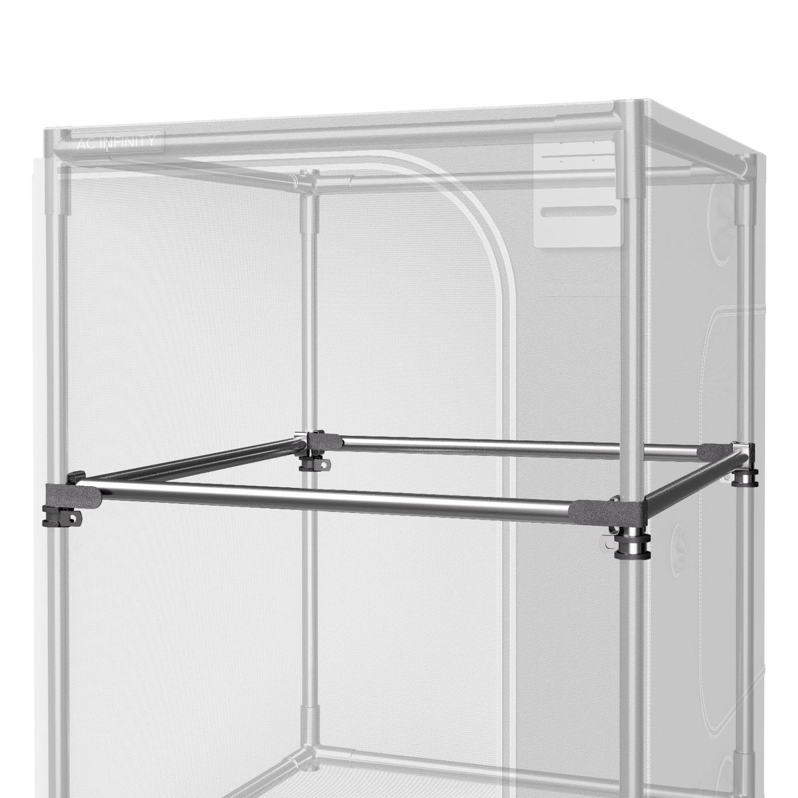 AC Infinity Heavy-Duty Grow Tent Mounting Bars 5x5', High Airflow CFM Kit Prevents Walls from Sucking in, Trellis and Supplemental Lights Mounting for All 5x5 Indoor Grow Tents