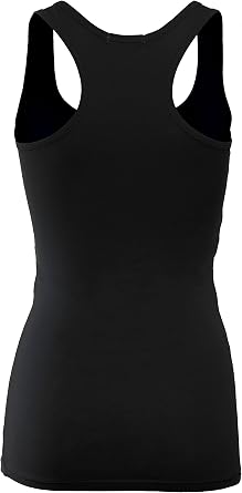 Bozzolo Women's Basic Cotton Spandex Racerback Solid Plain Fitted Tank Top
