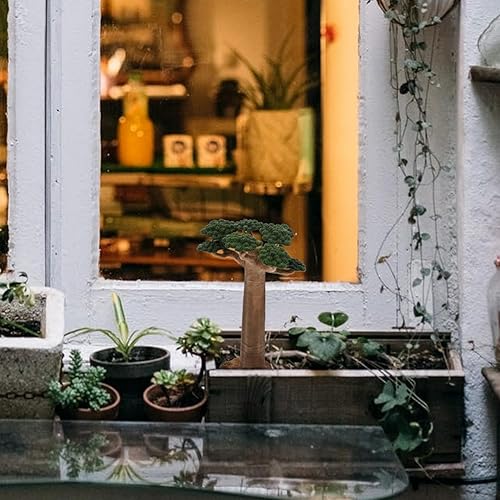 Miniatura 6 de Garneck Árbol modelo mini baobab árbol tren paisaje, arquitectura, árboles falsos, árbol artificial en miniatura, plantas falsas para manualidades,