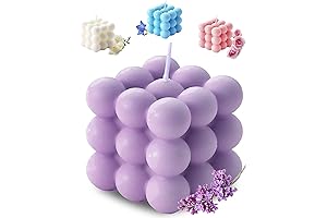 Enchanting Lavender Dreams: Scented Bubble Cube Candles for Tranquil Ambiance