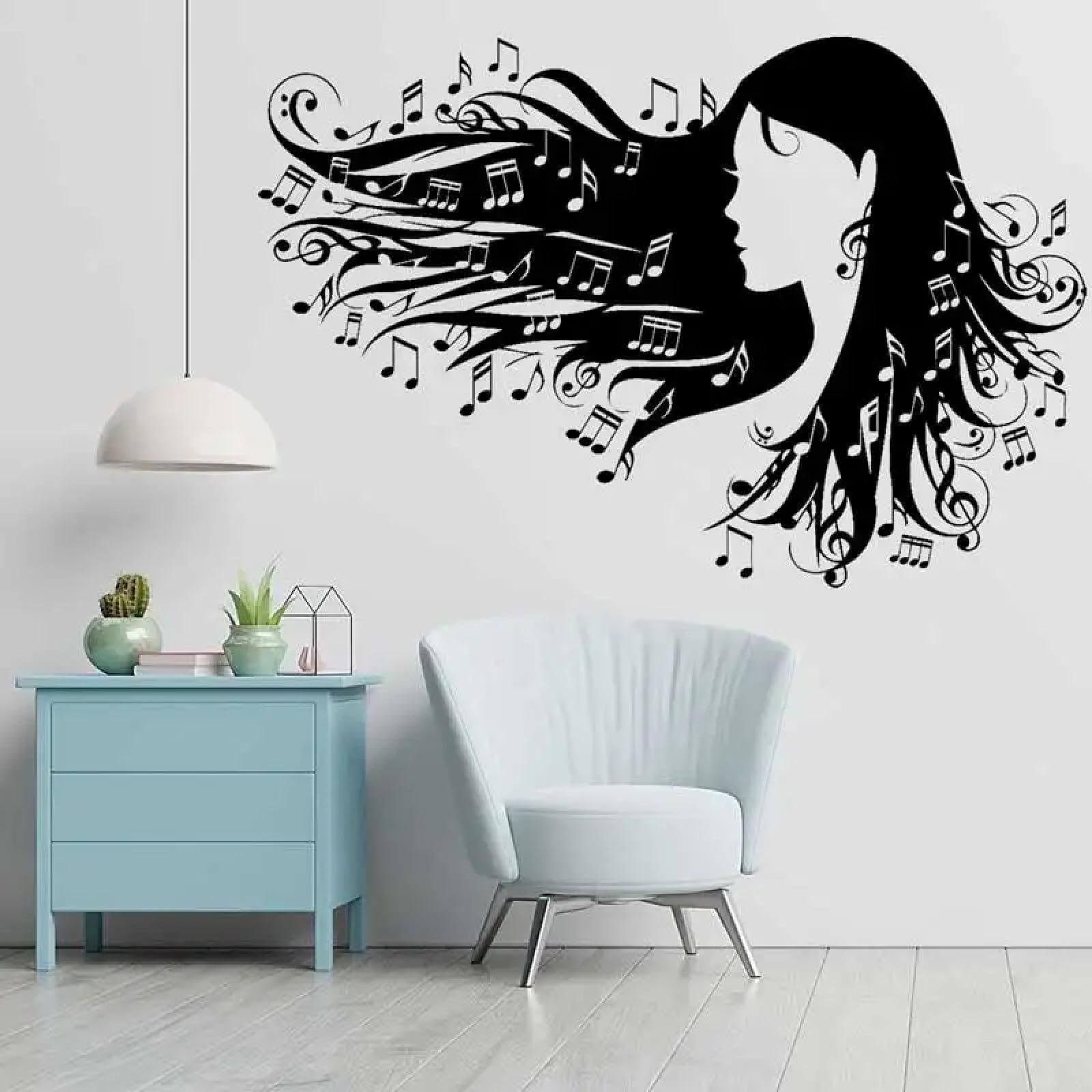 YOUOUSI Beauty Salon spa Notes Music Studio Vinyl wall Stickers Recording Studio Center Home Interior Decoration Art Decals