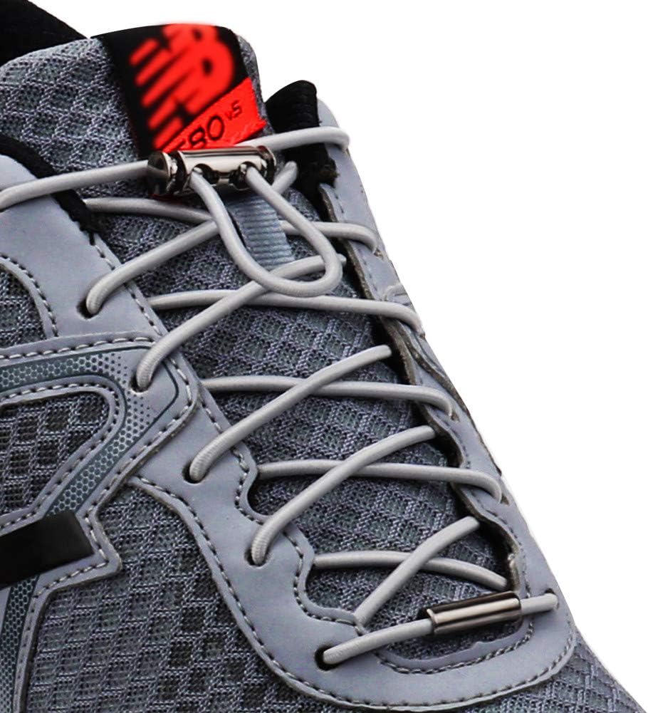 Aiboxin Upgrade Version No Tie Elastic Shoe laces, adjustable laces lock - One Size Fits All Adult and Kids Shoes