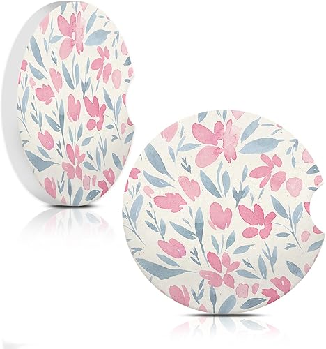 Miniatura 11 de Sun Moon Star - Posavasos absorbentes para automóvil, portavasos con base de corcho con muesca para el dedo para un fácil movimiento del portavasos