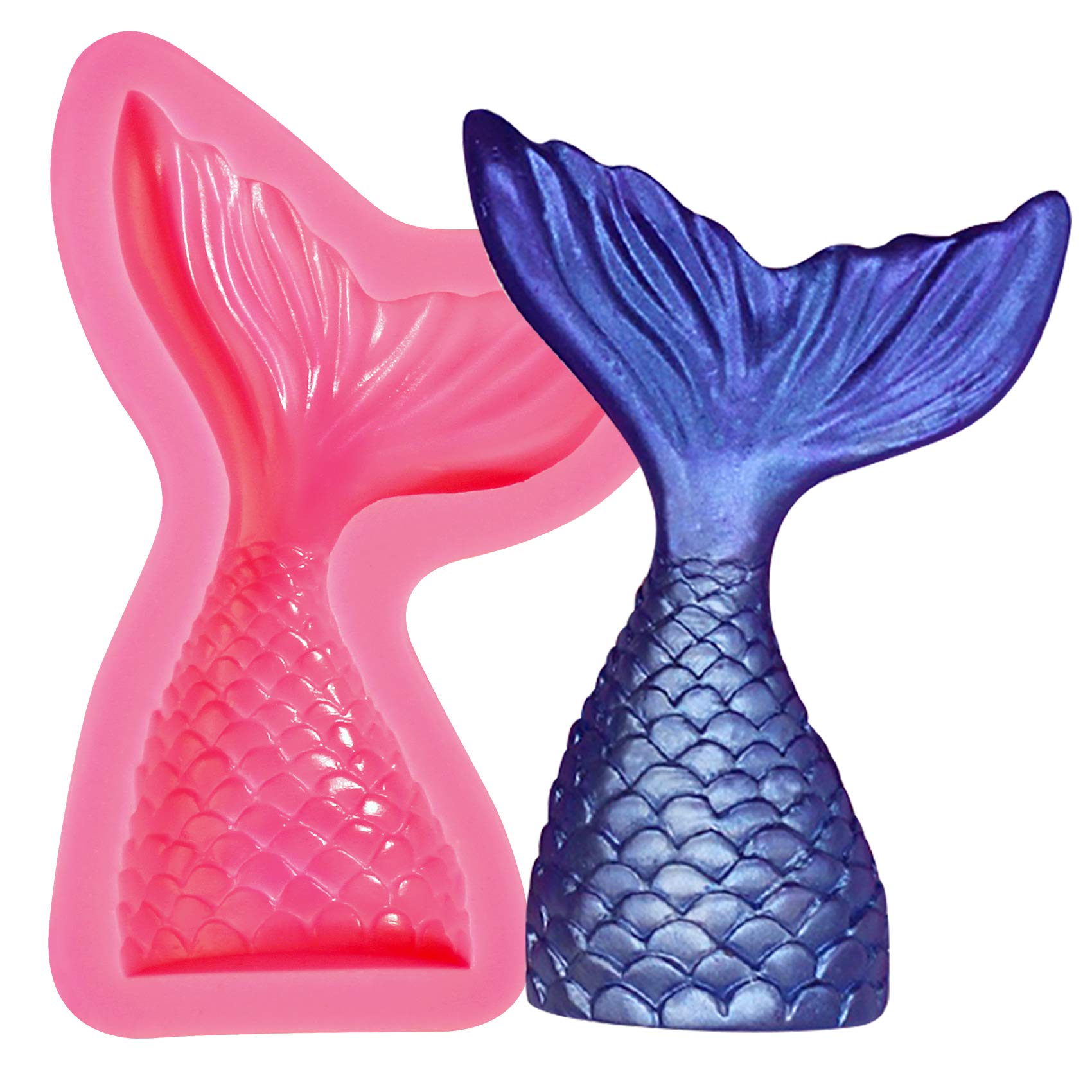 Stampo In Silicone A Forma Di Coda Di Sirena - Per Decorazioni Torte