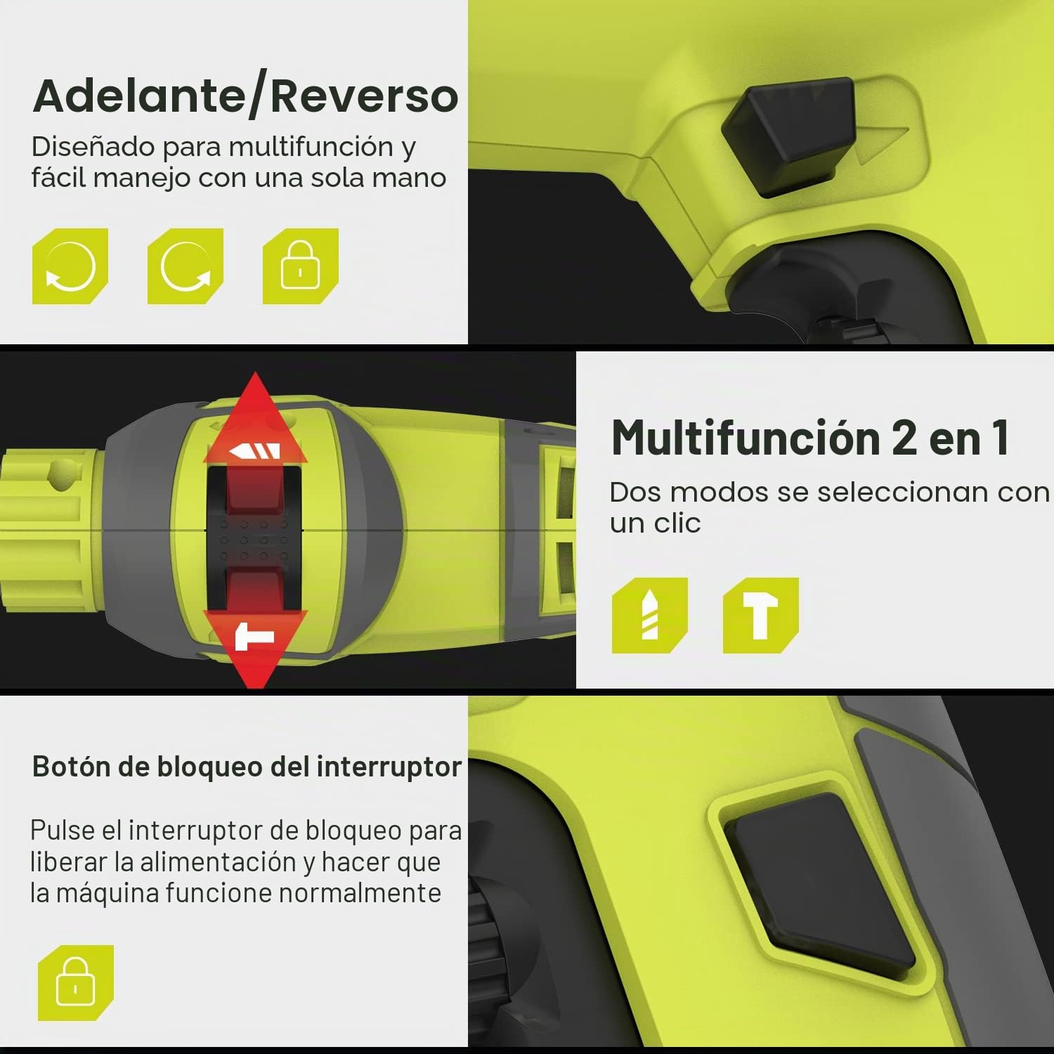 Taladro de martillo, taladro de impacto eléctrico con cable de 710 W, portabrocas de metal de 13 mm, 0-3300 RPM, potente taladro de velocidad variable para taladrar en acero