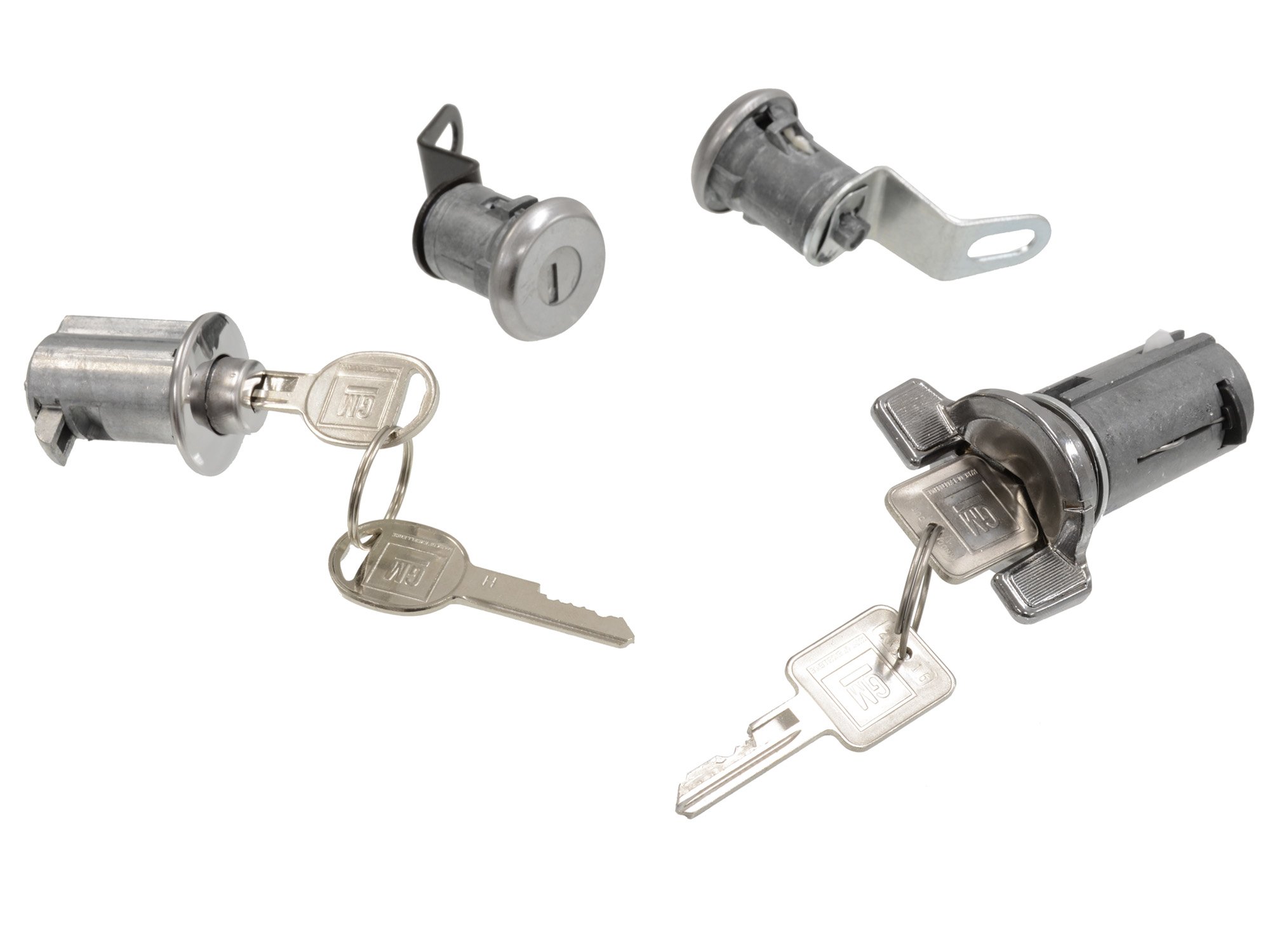 1969-1973 Corvette Lock Set w/Keys 4 Pieces