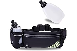 Running Belt with Water Bottle Holder for iPhone/Galaxy