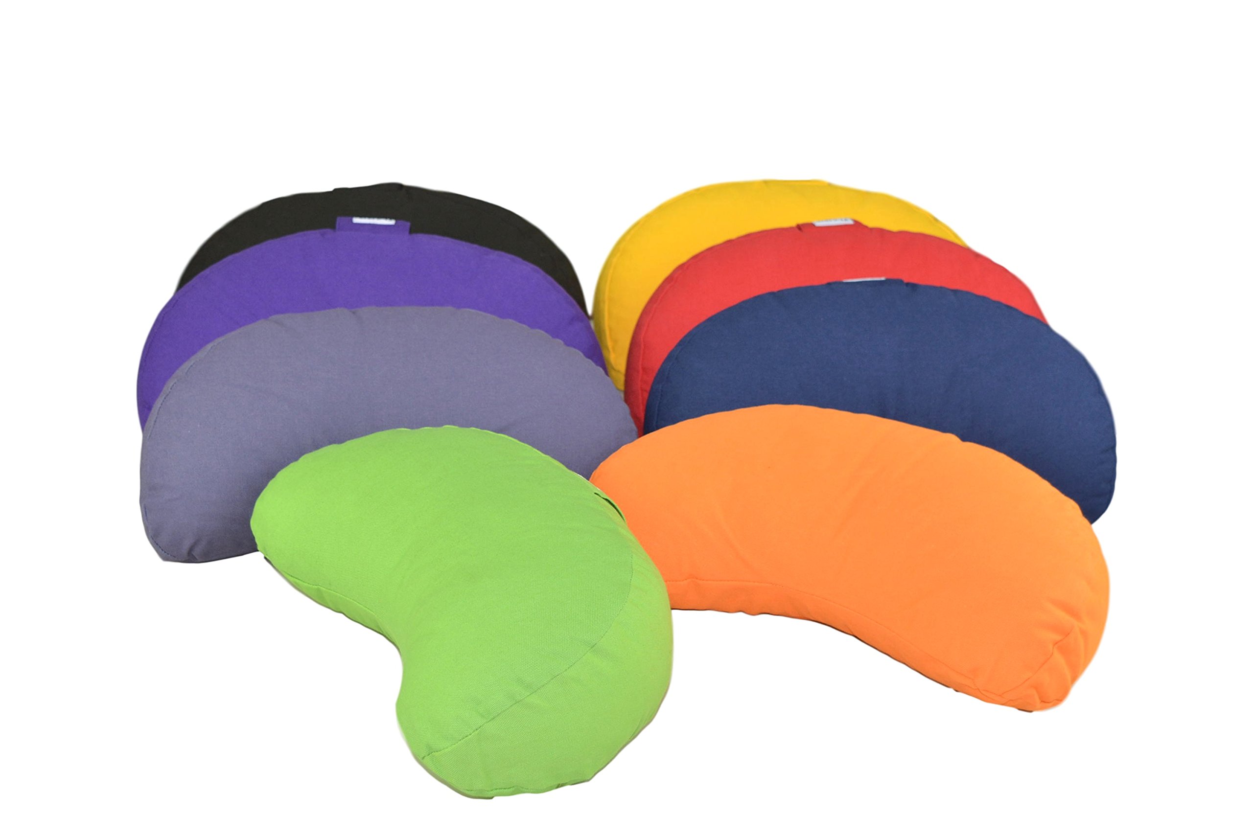 Tvamm Lifestyle Zafu - Cuscino da meditazione a mezzaluna