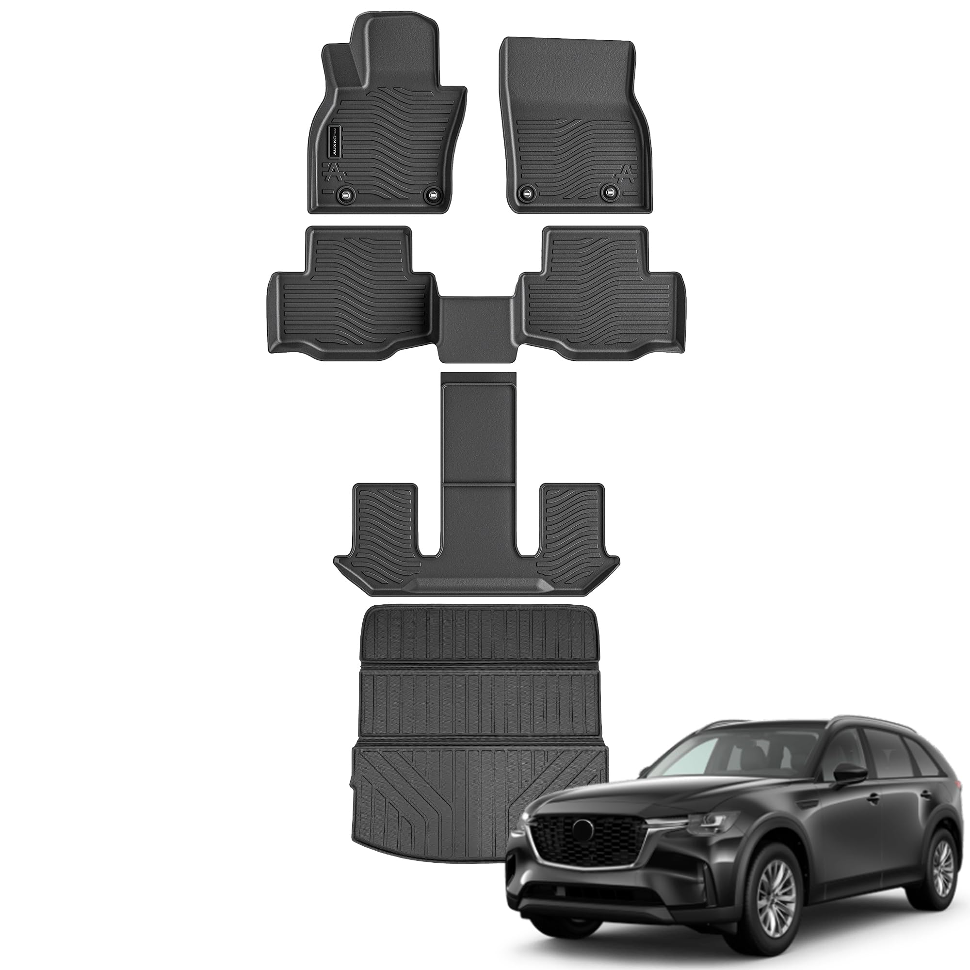 Auxko All Weather Floor Mats Cargo Mat for Mazda CX90